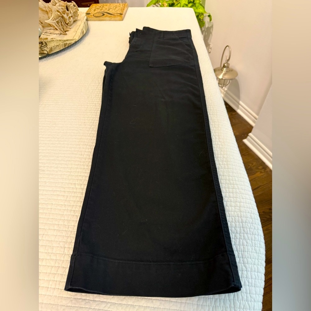 Denver Hayes (Mark’s) black cotton wide leg pants